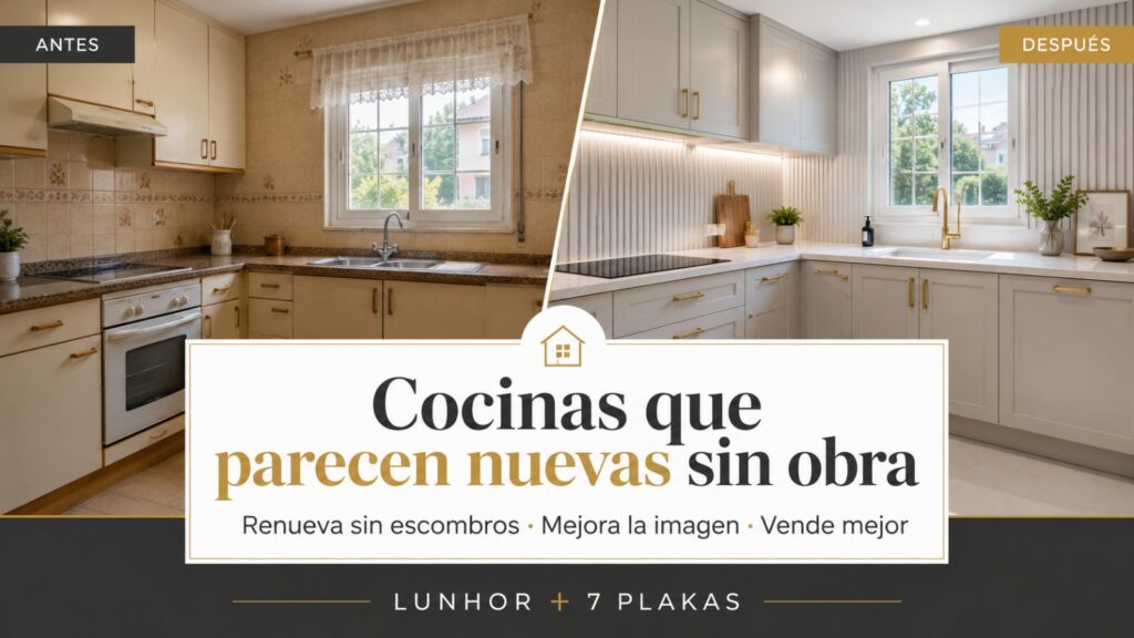 Cocinas que parecen nuevas sin obra